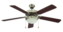  F-1022 BN - Mateo Traditional Ceiling Fan with Light Kit and Reversible Blades